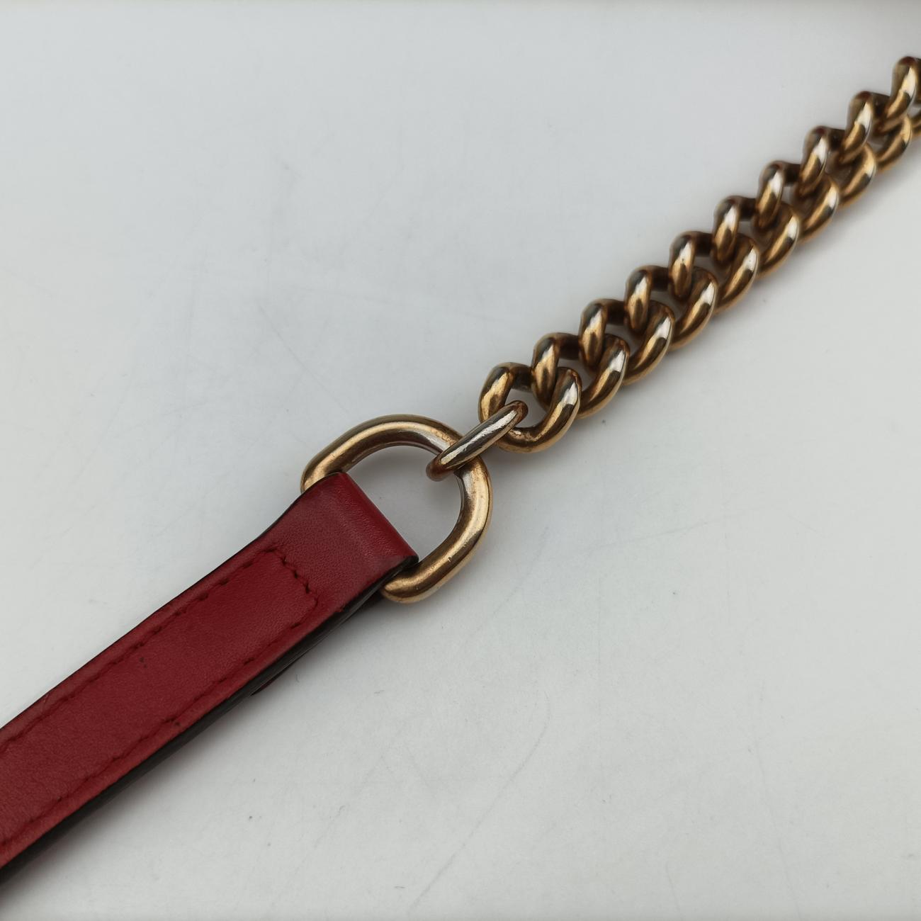 GG Marmont Red Leather 447632 G020990964GGマーモント レッド レザー 447632 G020990964