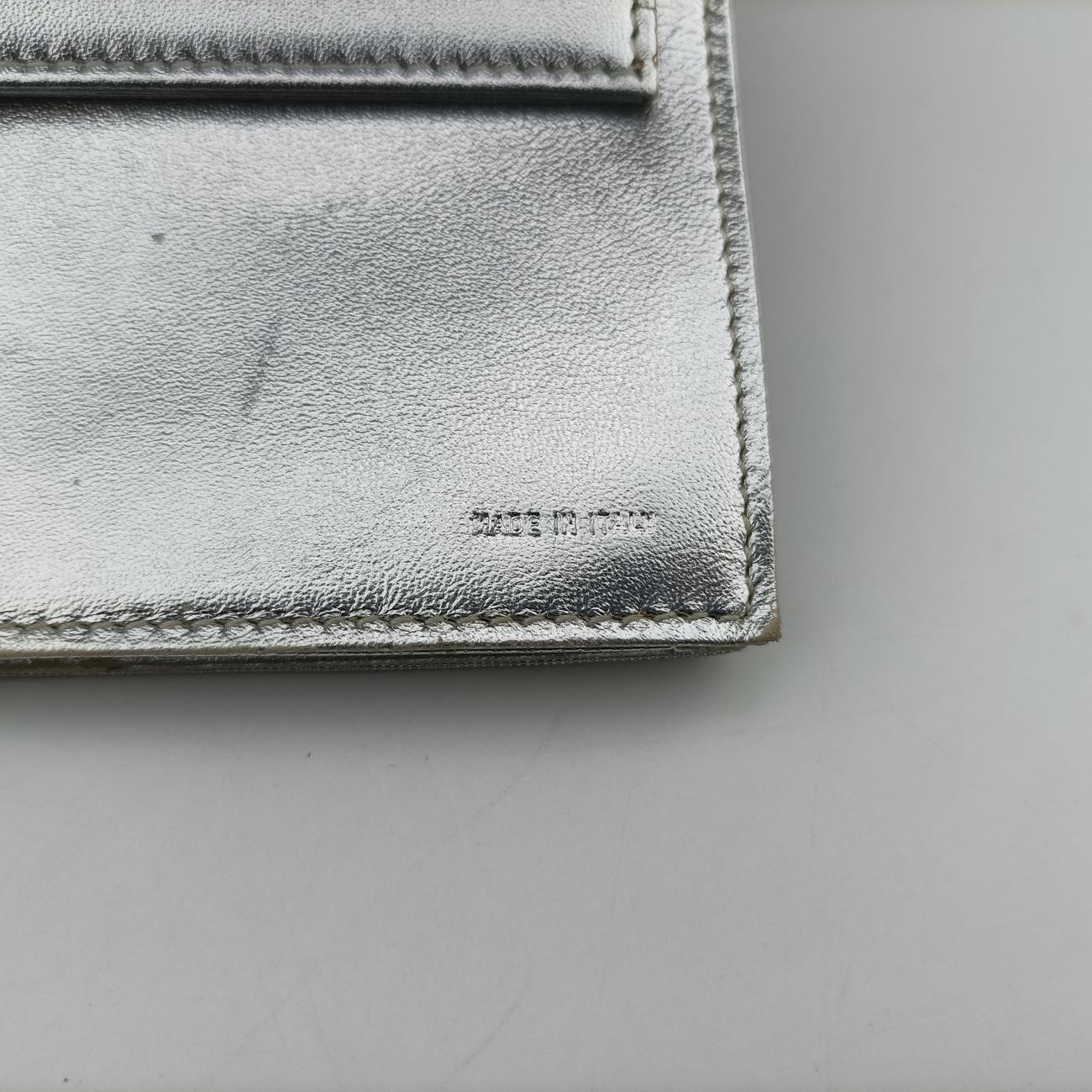 Embossed Logo Silver Canvas 8M0219 2289-8M0219-ZDK-089エンボス ロゴ シルバー キャンバス 8M0219 2289-8M0219-ZDK-089