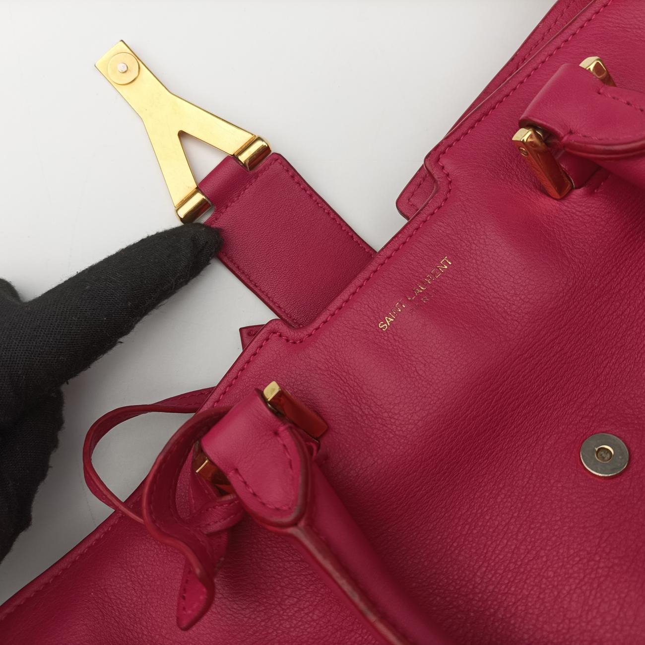 Y Ligne Petit Cabas Rose Leather 311210 311210.213317Yライン プチカバス ローズ レッド レザー 311210 311210.213317