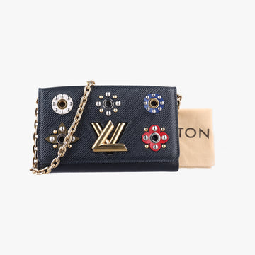 Portefeuille Twist Noir×multicolor Epi M62463 SP4186ポルトフォイユツイスト ノワール×マルチカラー エピ M62463 SP4186