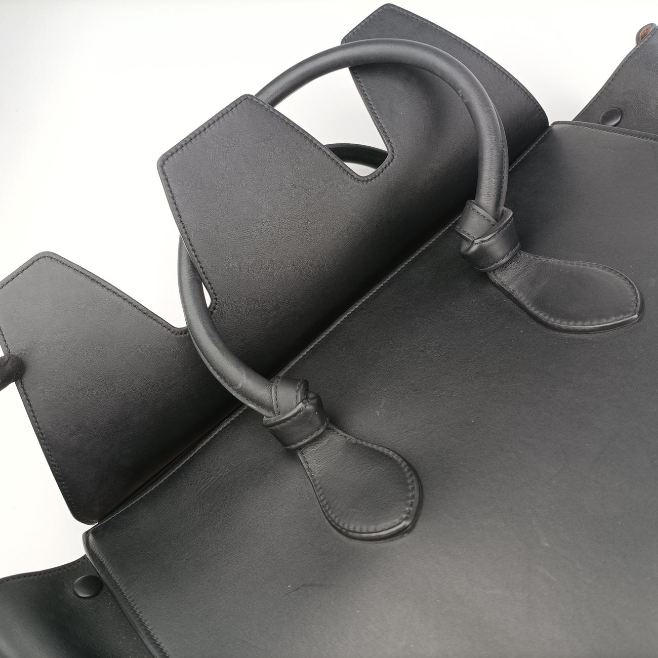 TIE Black Leather W-MP-0163タイ ブラック レザー W-MP-0163