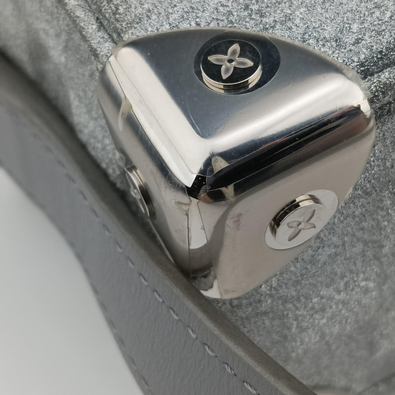 Mini Soft Trunk Silver Leather M59726 ICチップミニソフトトランク シルバー レザー M59726 ICチップ