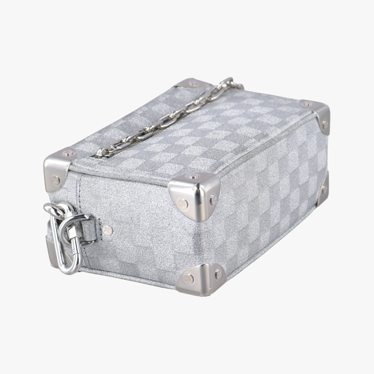 Mini Soft Trunk Silver Leather M59726 ICチップミニソフトトランク シルバー レザー M59726 ICチップ