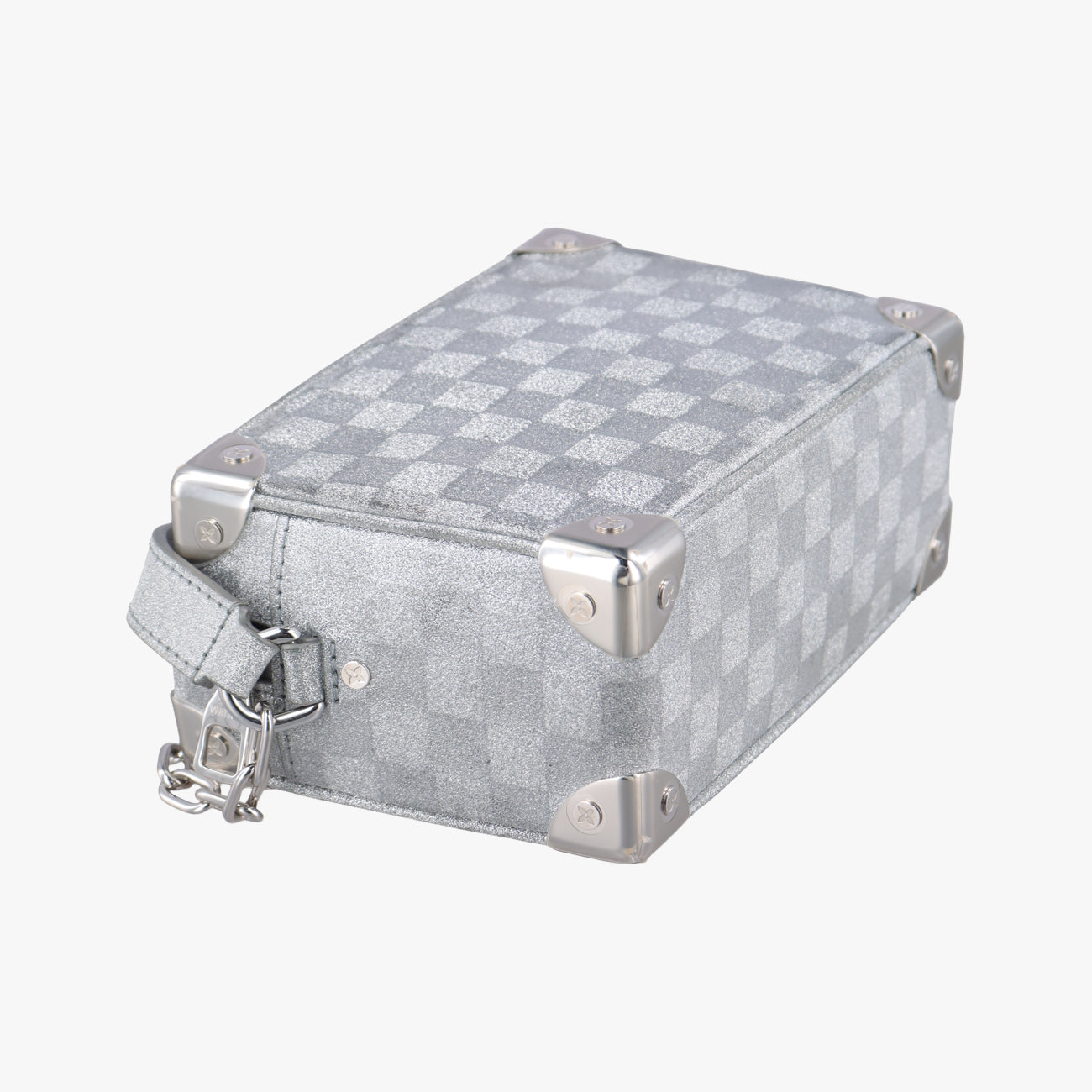 Mini Soft Trunk Silver Leather M59726 ICチップミニソフトトランク シルバー レザー M59726 ICチップ