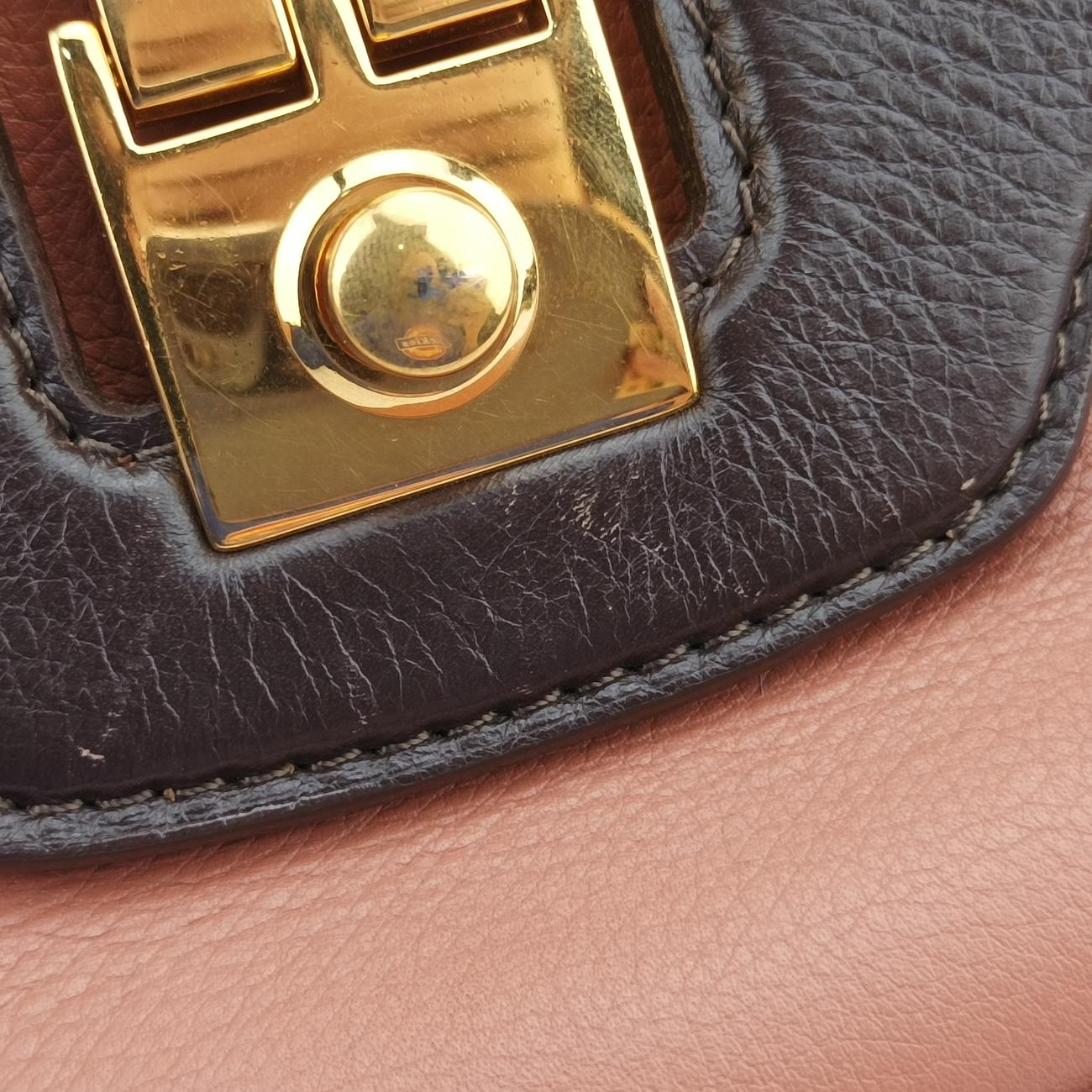 Collection Trapezio Pink×Brown leather M97086 AR0171コレクション トラペツィオ ピンク×ブラウン レザー M97086 AR0171