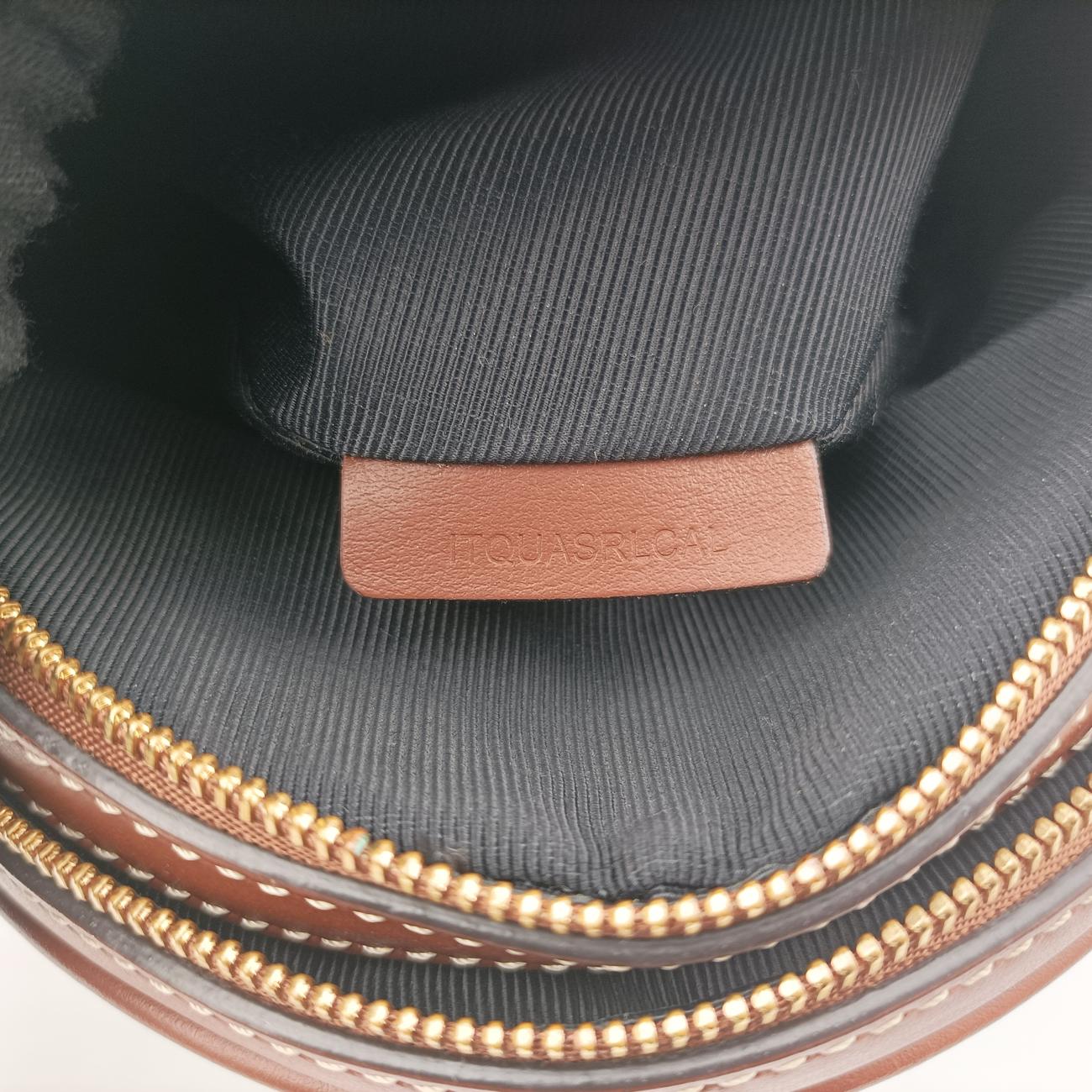 LOUISE Beige×Brown Canvas x Leather ITQUASRLCALルイーズ ベージュ×ブラウン キャンバス×レザー ITQUASRLCAL