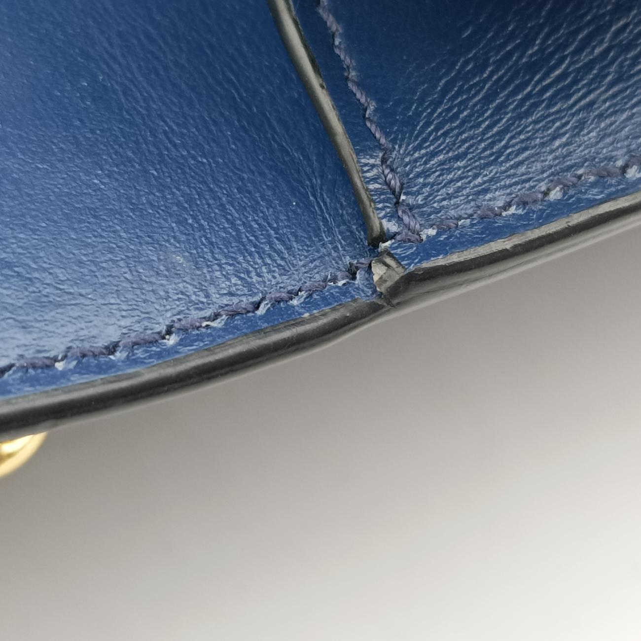 milano logo Blue Saffiano Leather 1BP012 204ミラノロゴ ブルー サフィアーノレザー 1BP012 204