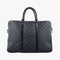 Porte Documents Voyage PM Noir Damier Graphite N41478 GI2147ポルト ドキュマン ヴォワヤージュ PM ノワール ダミエ グラフィット N41478 GI2147