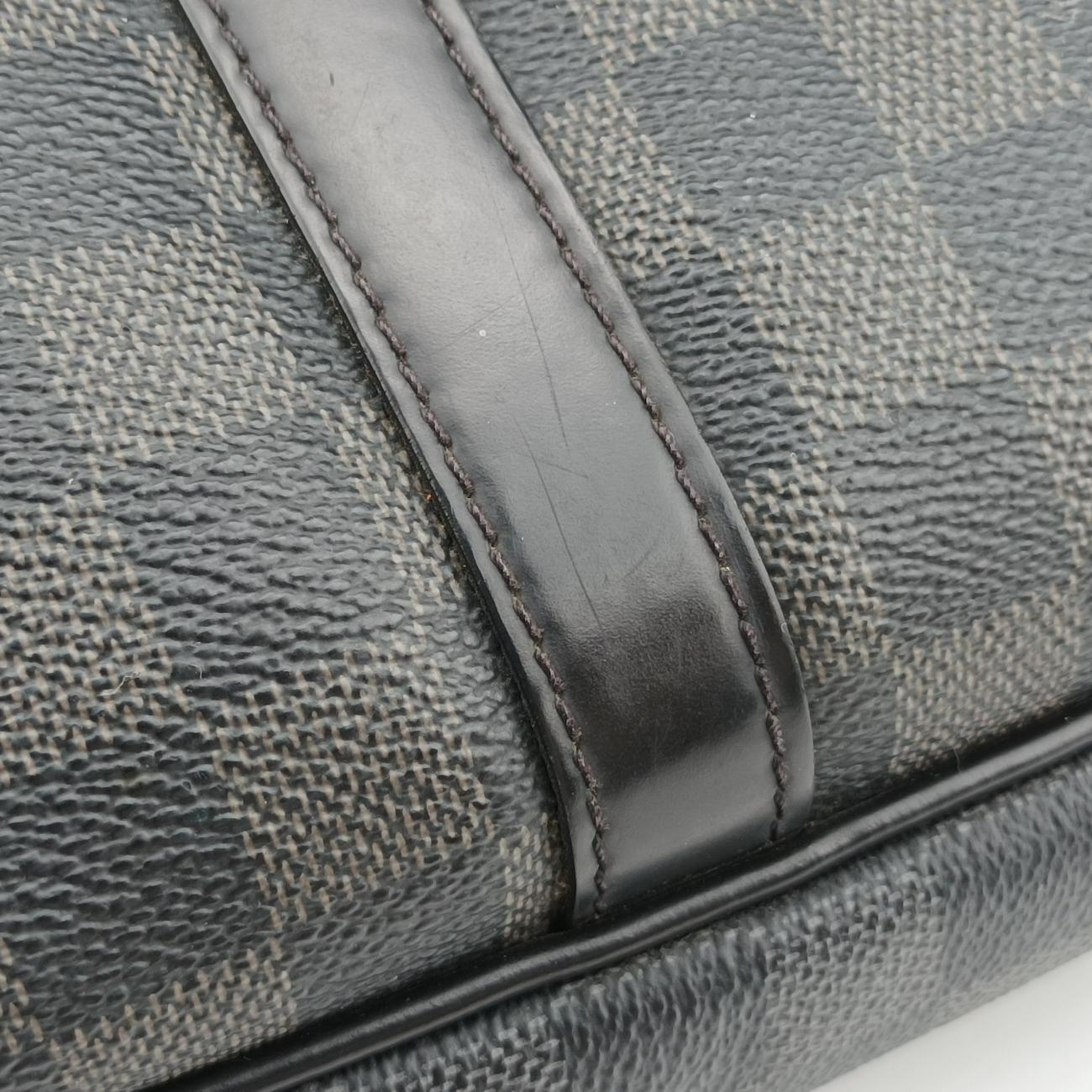 Porte Documents Voyage PM Noir Damier Graphite N41478 GI2147ポルト ドキュマン ヴォワヤージュ PM ノワール ダミエ グラフィット N41478 GI2147