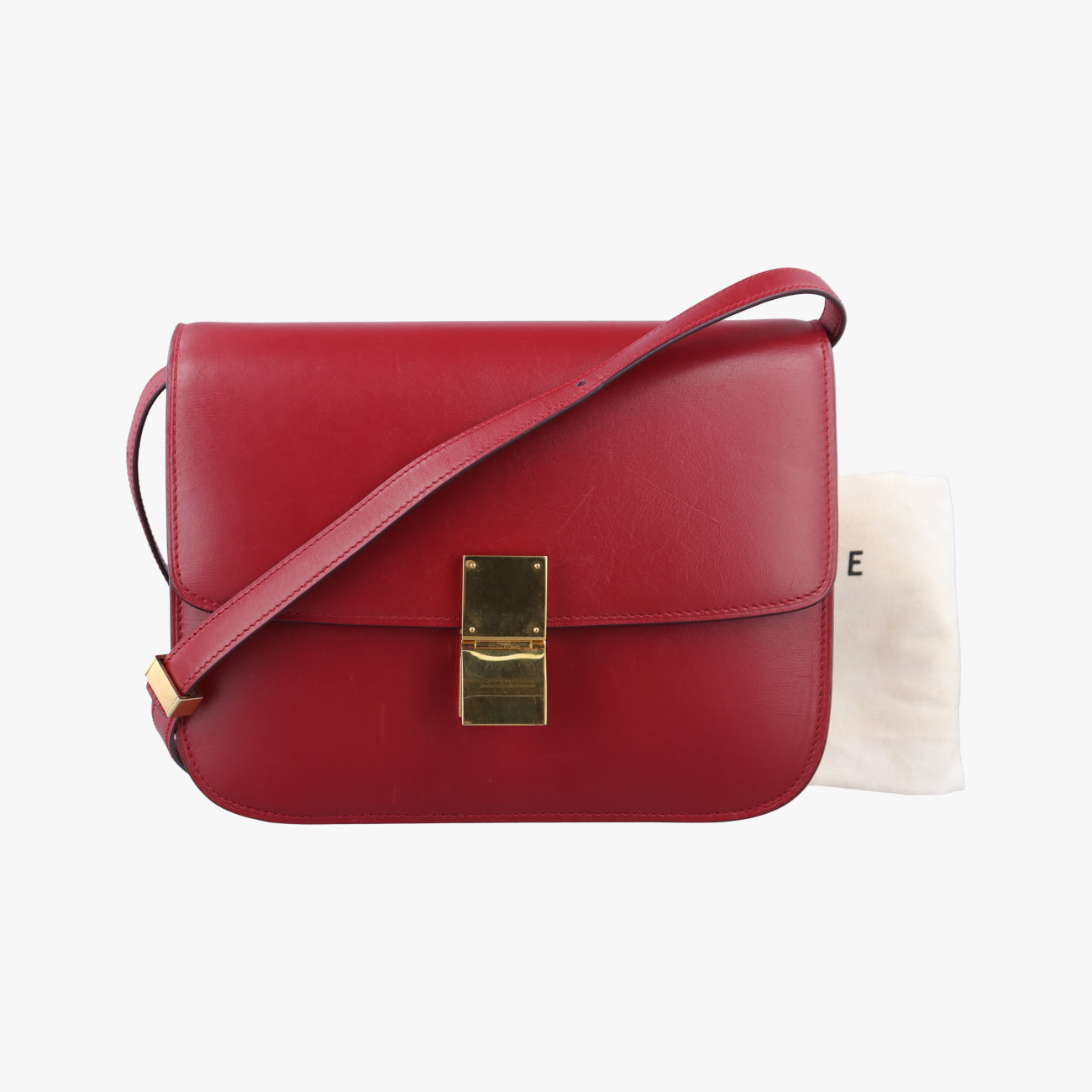 Classic Box Red Leather F-LA-2185クラシックボックス レッド レザー F-LA-2185