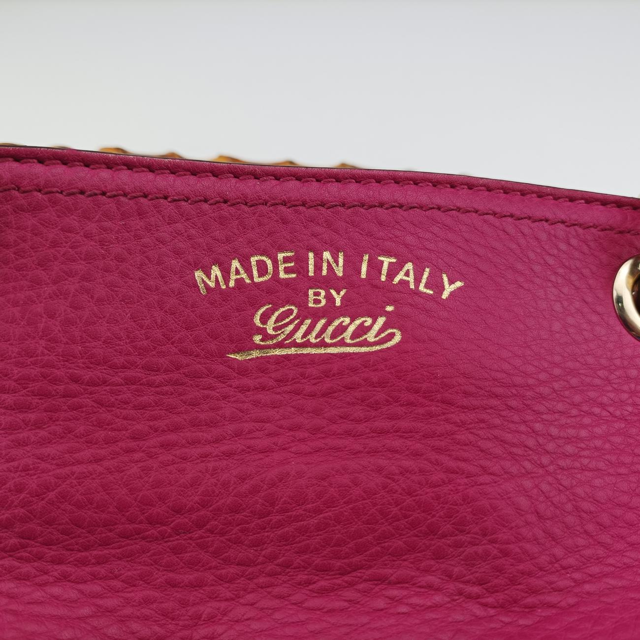 Bamboo Shopper Rose Leather 323660 A015700203バンブーショッパー ローズ レッド レザー 323660 A015700203