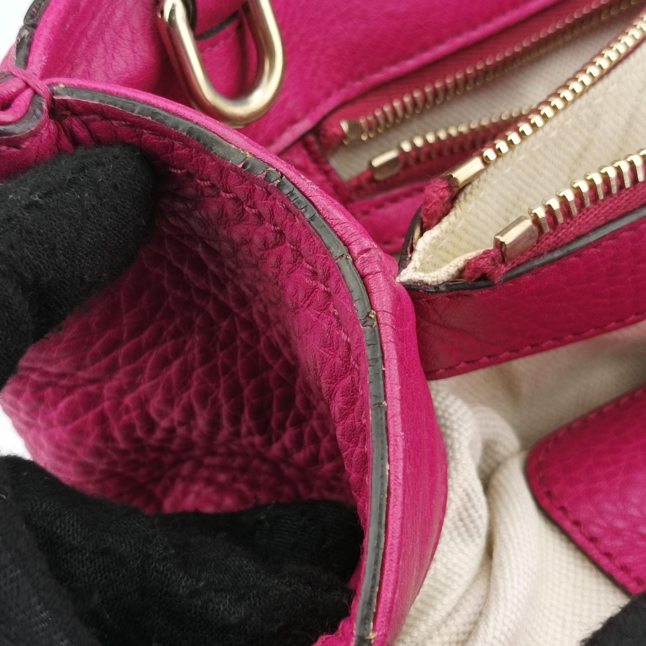 Bamboo Shopper Rose Leather 323660 A015700203バンブーショッパー ローズ レッド レザー 323660 A015700203