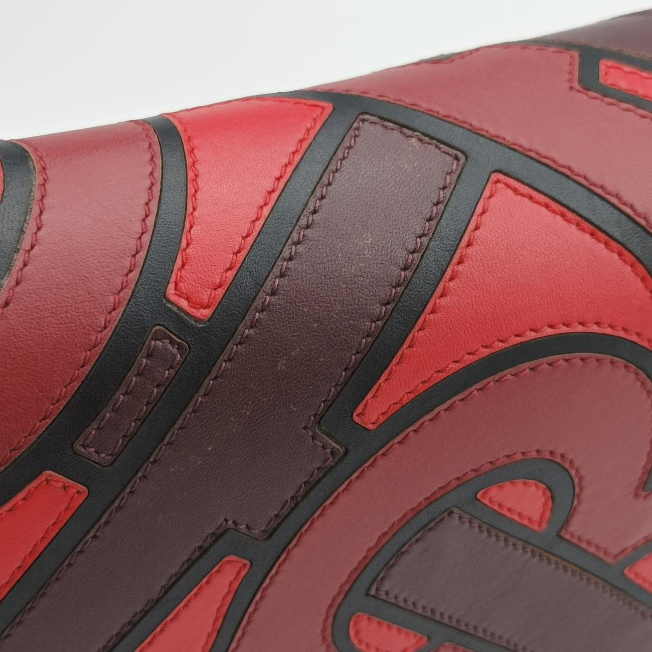 TB logo Burgundy×Multicolour Leather BMPLSP1374TBロゴ ワインレッド×マルチカラー レザー BMPLSP1374