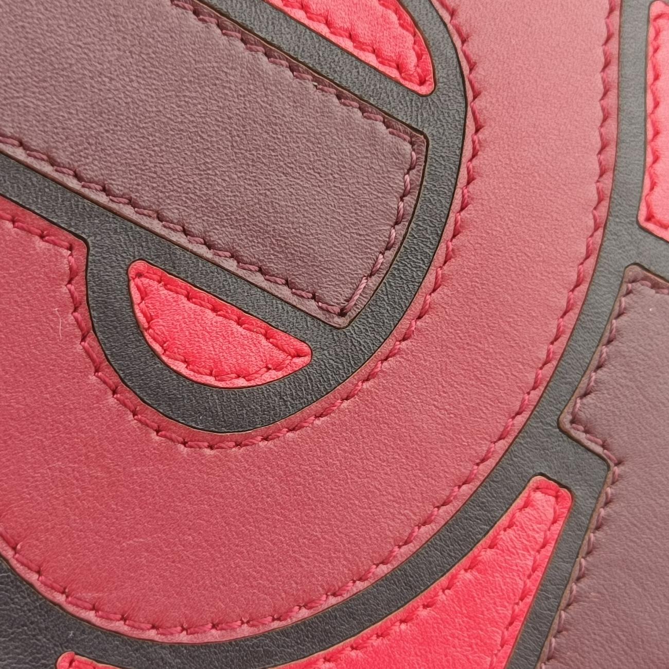 TB logo Burgundy×Multicolour Leather BMPLSP1374TBロゴ ワインレッド×マルチカラー レザー BMPLSP1374