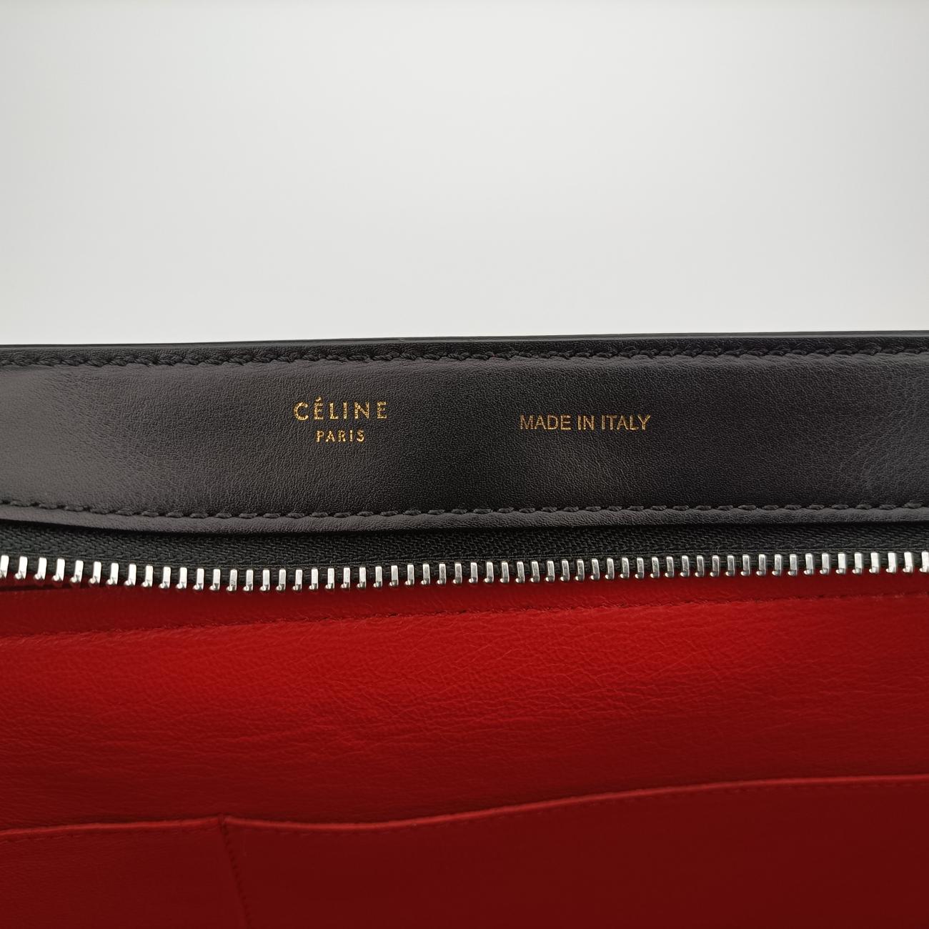 Trapèze Red x Black x White Leather x Ponyhair W-CE-0173トラペーズ レッド×ブラック×ホワイト レザー×ハラコ W-CE-0173