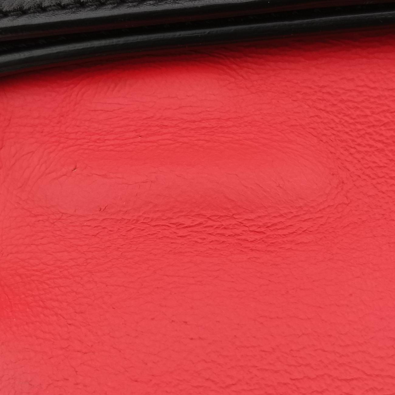 Trapèze Red x Black x White Leather x Ponyhair W-CE-0173トラペーズ レッド×ブラック×ホワイト レザー×ハラコ W-CE-0173