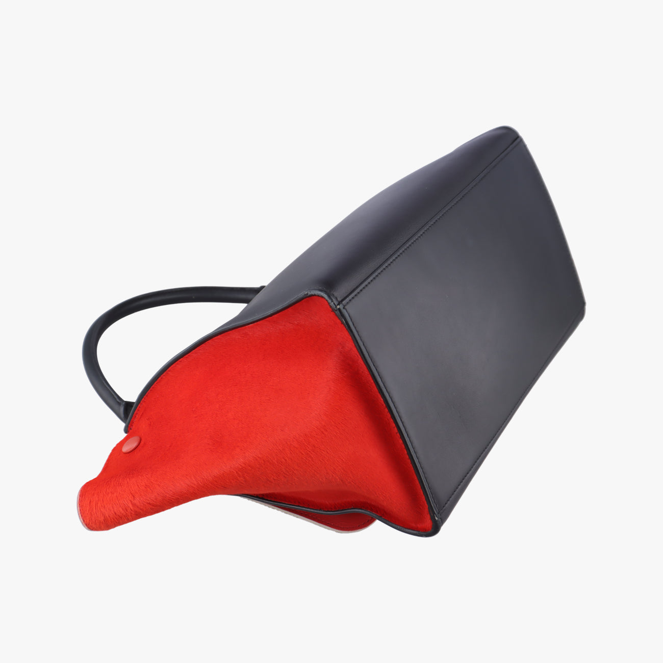 Trapèze Red x Black x White Leather x Ponyhair W-CE-0173トラペーズ レッド×ブラック×ホワイト レザー×ハラコ W-CE-0173