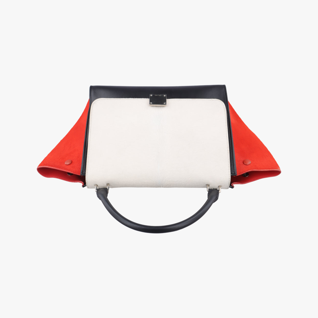 Trapèze Red x Black x White Leather x Ponyhair W-CE-0173トラペーズ レッド×ブラック×ホワイト レザー×ハラコ W-CE-0173