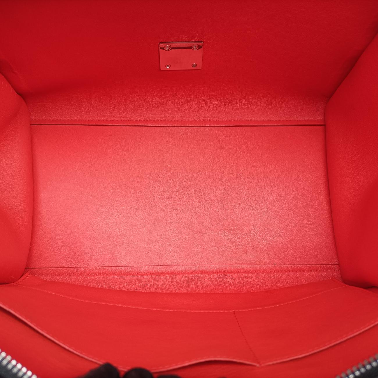 Trapèze Red x Black x White Leather x Ponyhair W-CE-0173トラペーズ レッド×ブラック×ホワイト レザー×ハラコ W-CE-0173