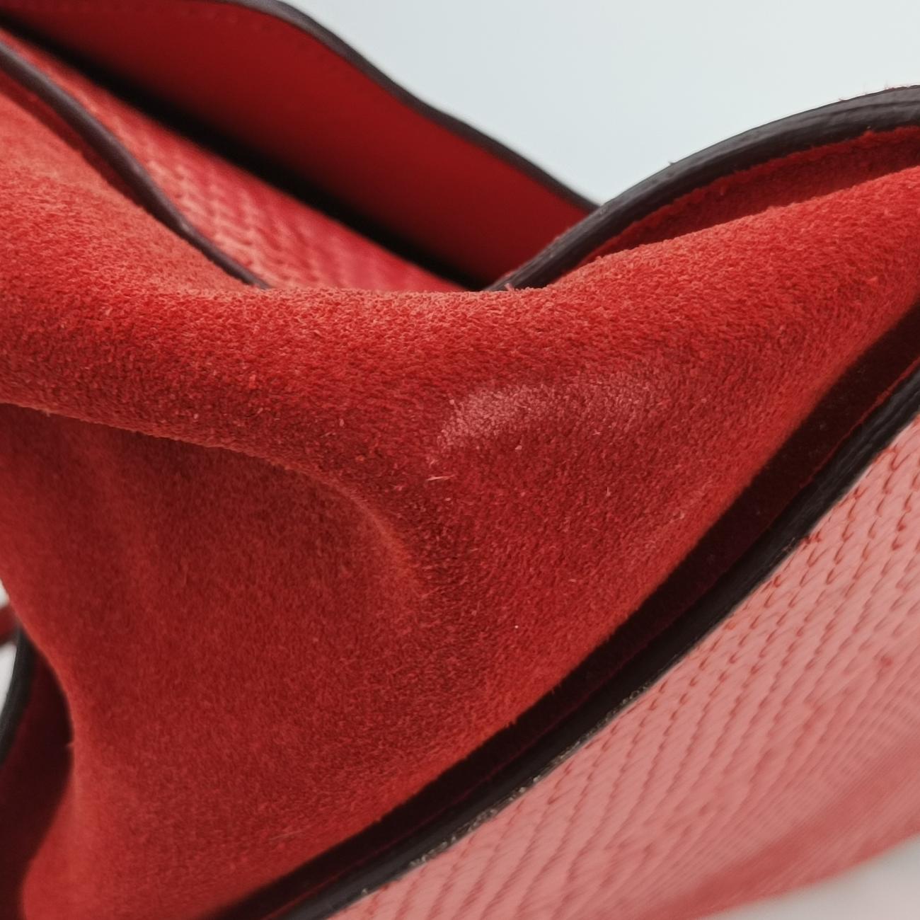 Trapèze orange Snakeskin × suede F-MP-0153トラペーズ オレンジ ヘビ革×スエード F-MP-0153