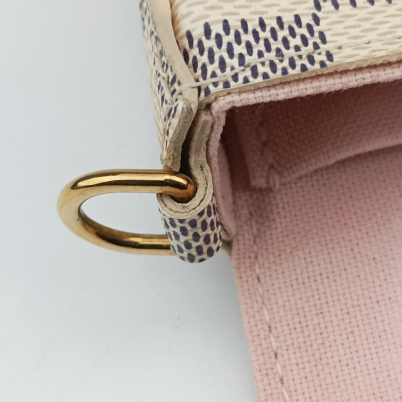 Pochette FéLICIE Azur Damier Canvas N63106 MI0138ポシェットフェリシー アズール ダミエキャンバス N63106 MI0138