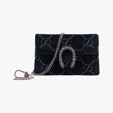 Dionysus Navy×Black velour 476432 ディオニュソス ネイビー×ブラック ベロア 476432 