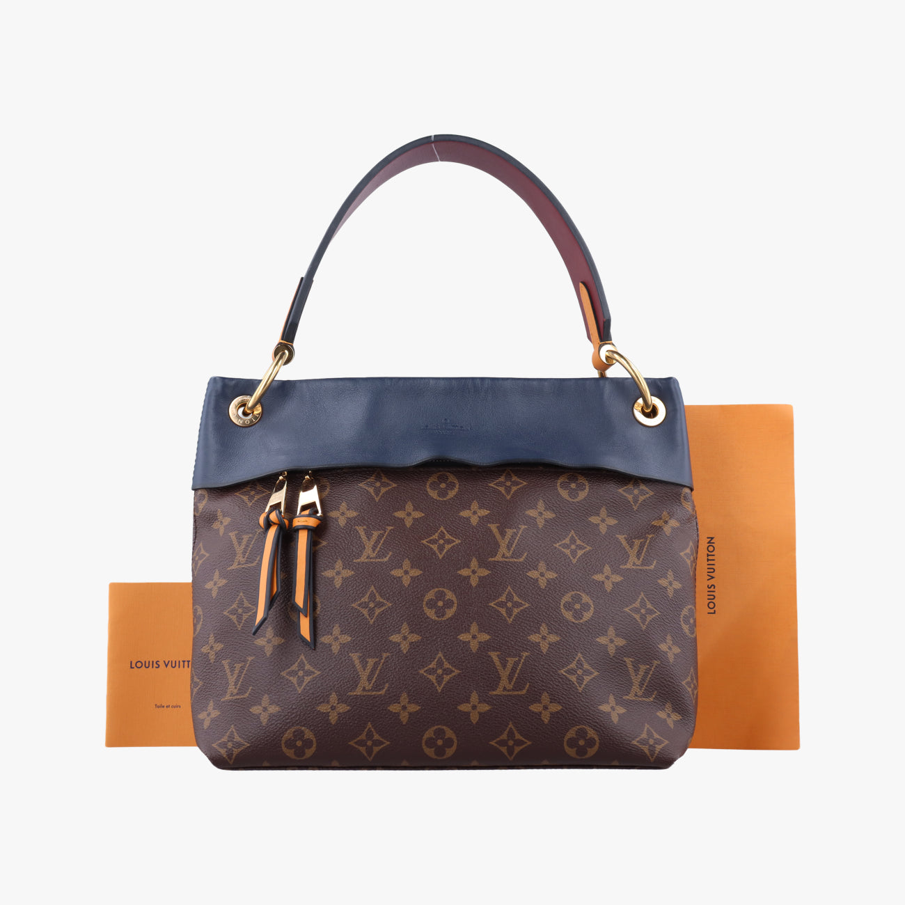 Tuileries Bezas Brown×Navy Monogram Canvas×calf leather M43154 CA4197テュイルリーブザス モノグラム/ブラウン系×ネイビー モノグラムキャンバス×カーフレザー M43154 CA4197