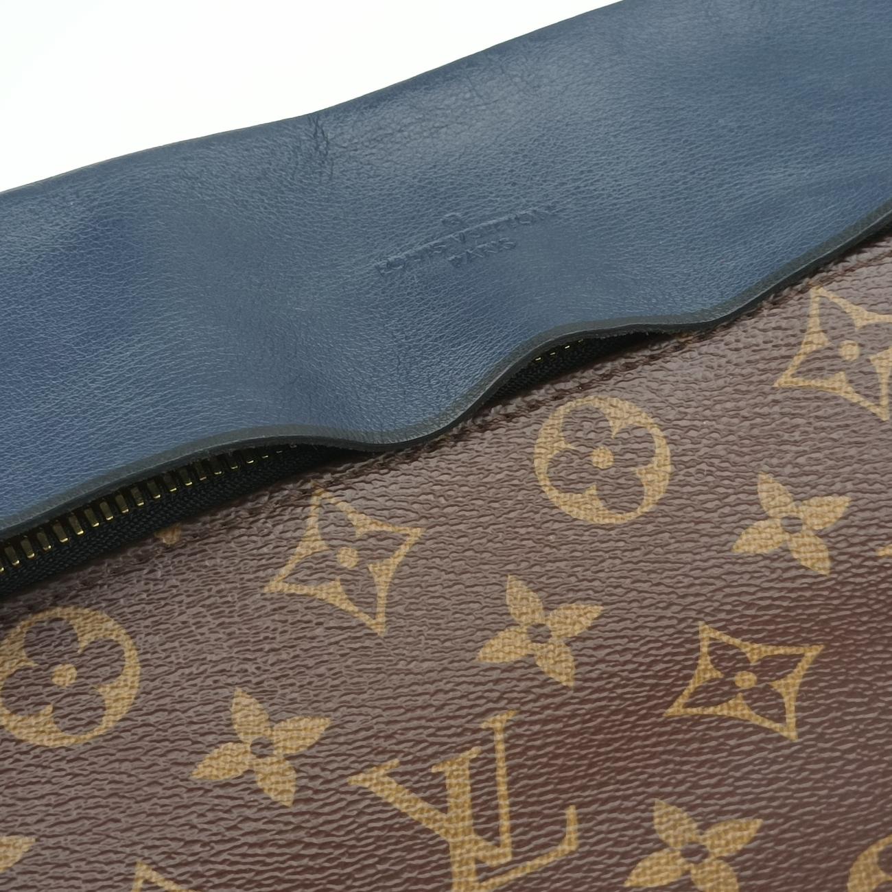 Tuileries Bezas Brown×Navy Monogram Canvas×calf leather M43154 CA4197テュイルリーブザス モノグラム/ブラウン系×ネイビー モノグラムキャンバス×カーフレザー M43154 CA4197