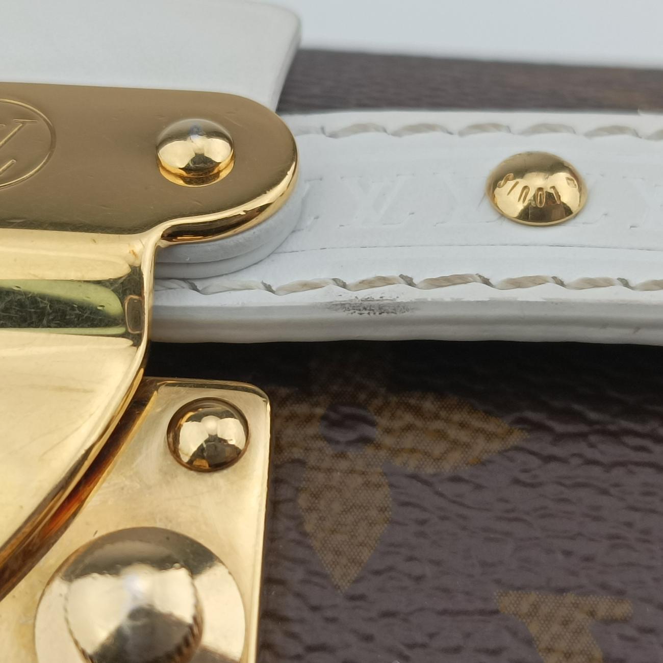 Papillon Trunk Brown×white Monogram Canvas×calf leather M81485 ICチップパピヨン トランク モノグラム/ブラウン系×ホワイト モノグラムキャンバス×カーフレザー M81485 ICチップ