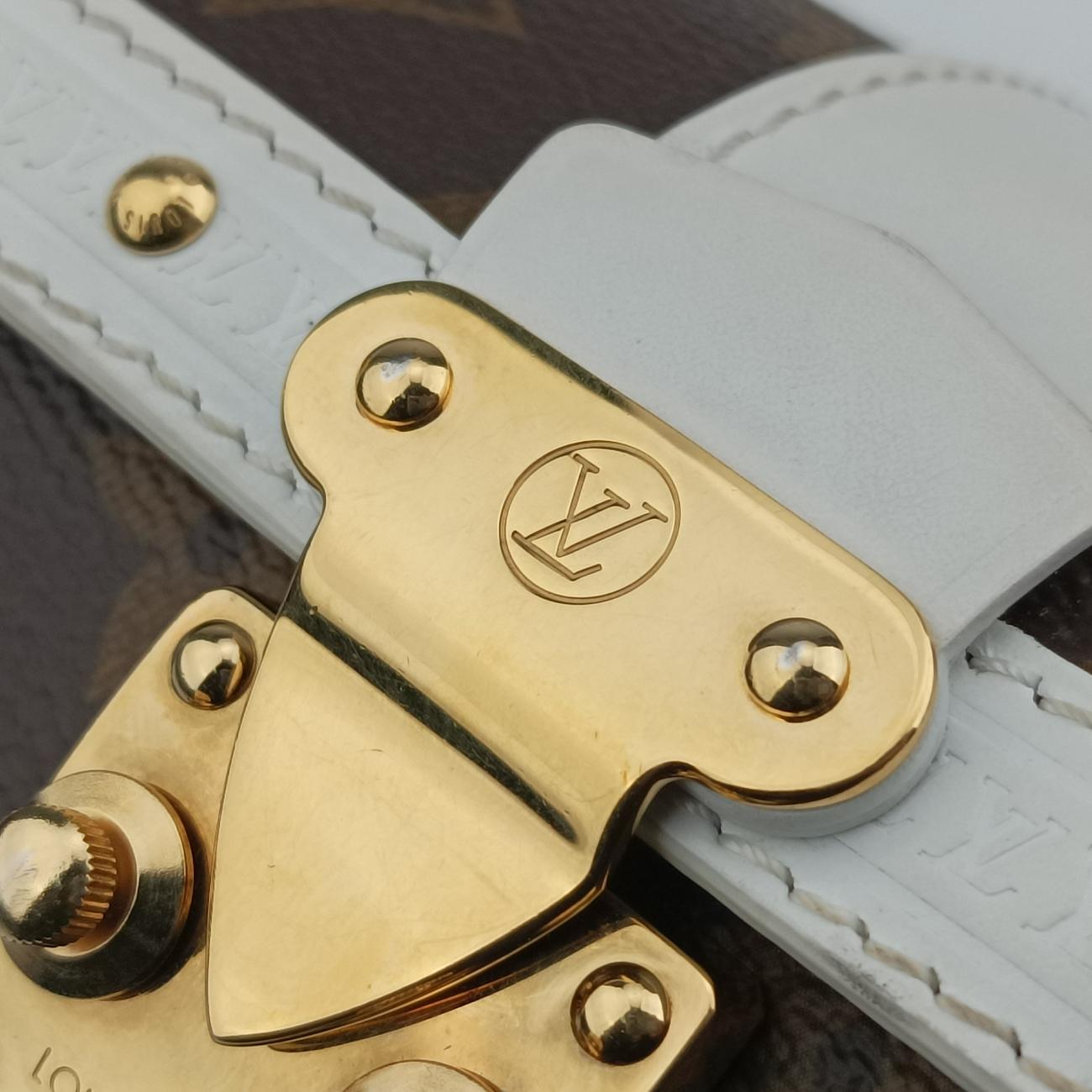 Papillon Trunk Brown×white Monogram Canvas×calf leather M81485 ICチップパピヨン トランク モノグラム/ブラウン系×ホワイト モノグラムキャンバス×カーフレザー M81485 ICチップ