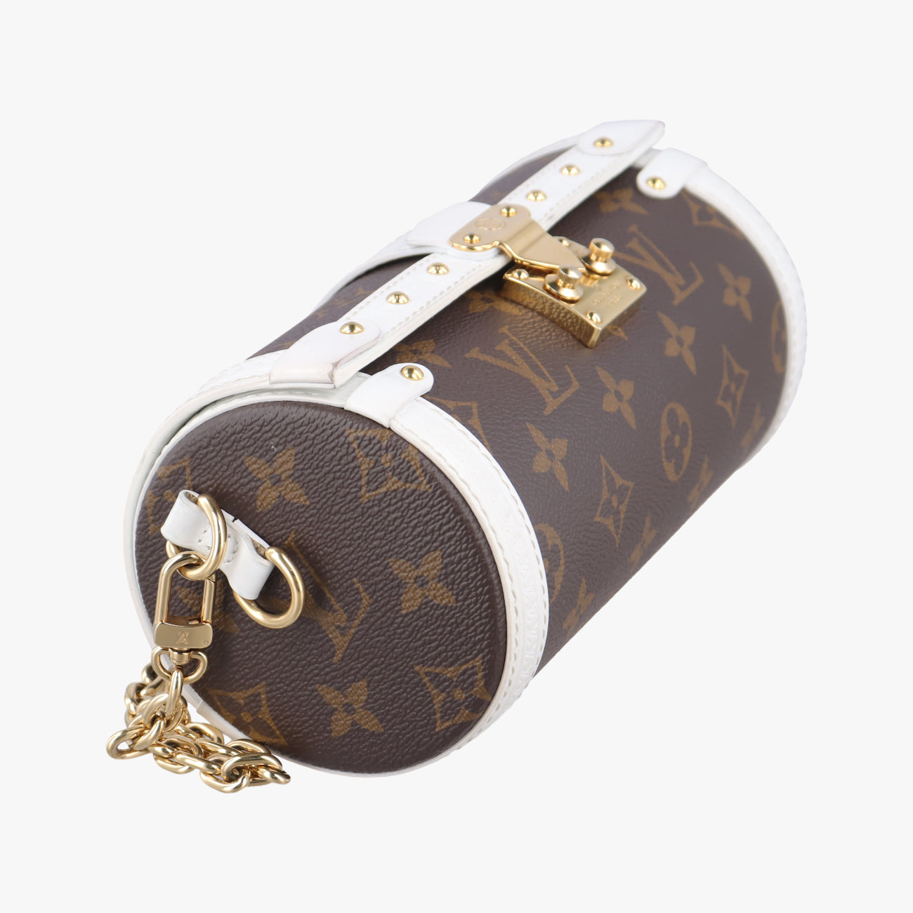 Papillon Trunk Brown×white Monogram Canvas×calf leather M81485 ICチップパピヨン トランク モノグラム/ブラウン系×ホワイト モノグラムキャンバス×カーフレザー M81485 ICチップ