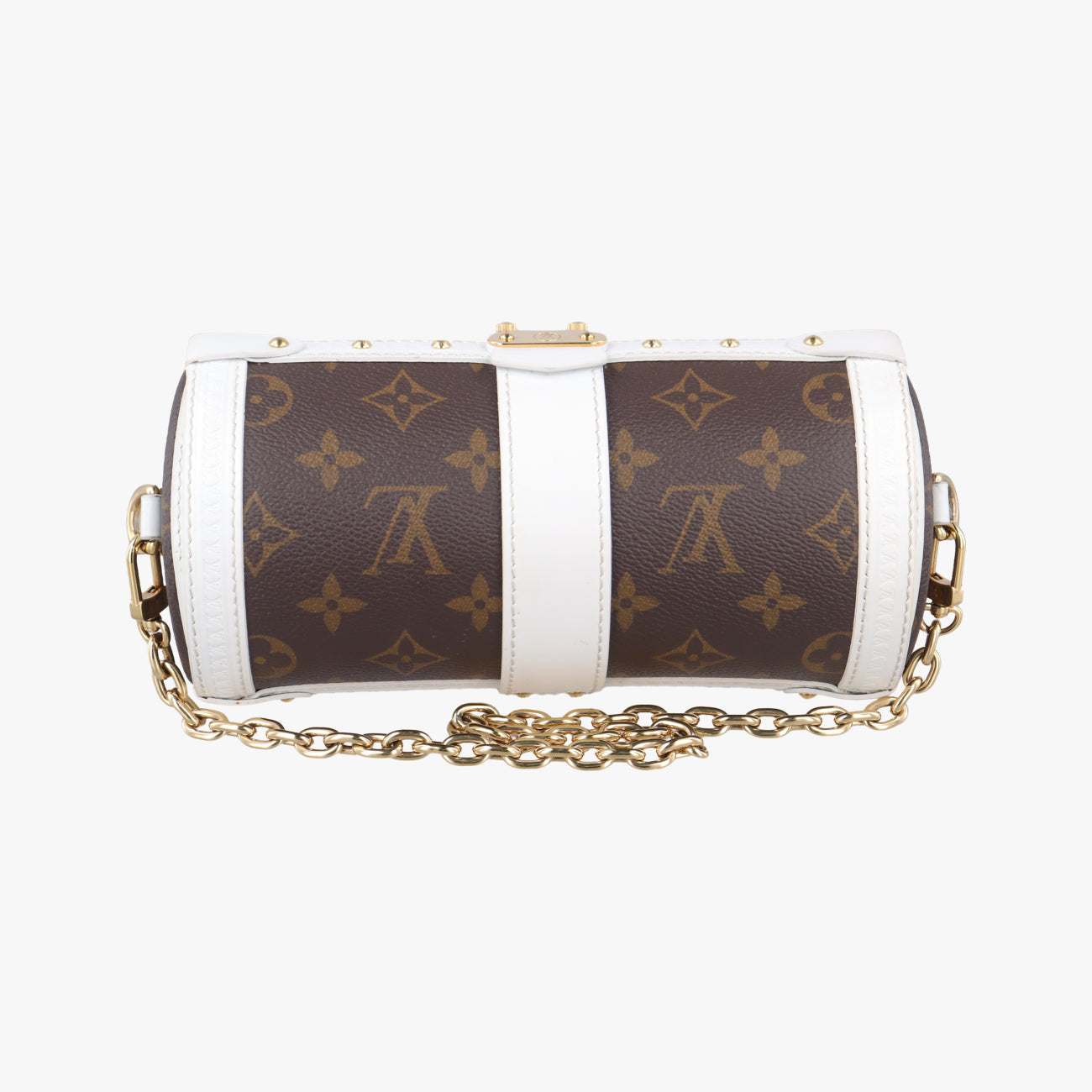 Papillon Trunk Brown×white Monogram Canvas×calf leather M81485 ICチップパピヨン トランク モノグラム/ブラウン系×ホワイト モノグラムキャンバス×カーフレザー M81485 ICチップ