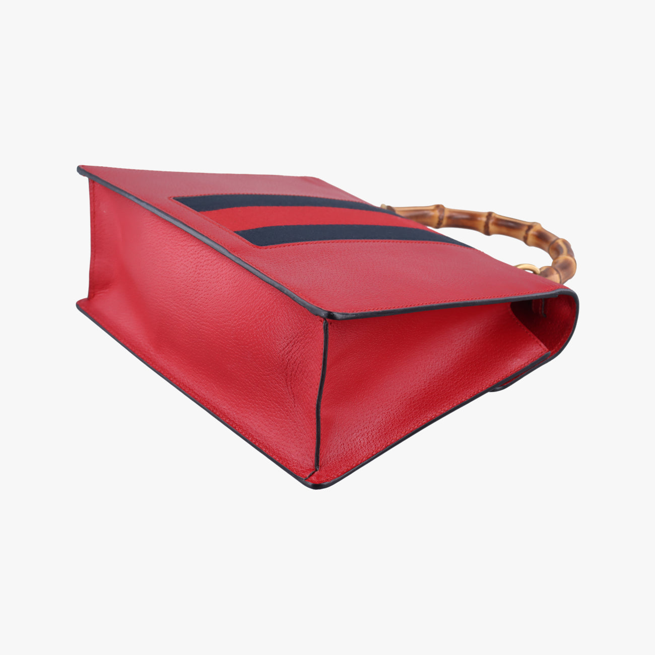 Bamboo Web butterfly Red×Multicolour Leather 488691 D022769366バンブー ウェビングライン バタフライ レッド×マルチカラー レザー 488691 D022769366