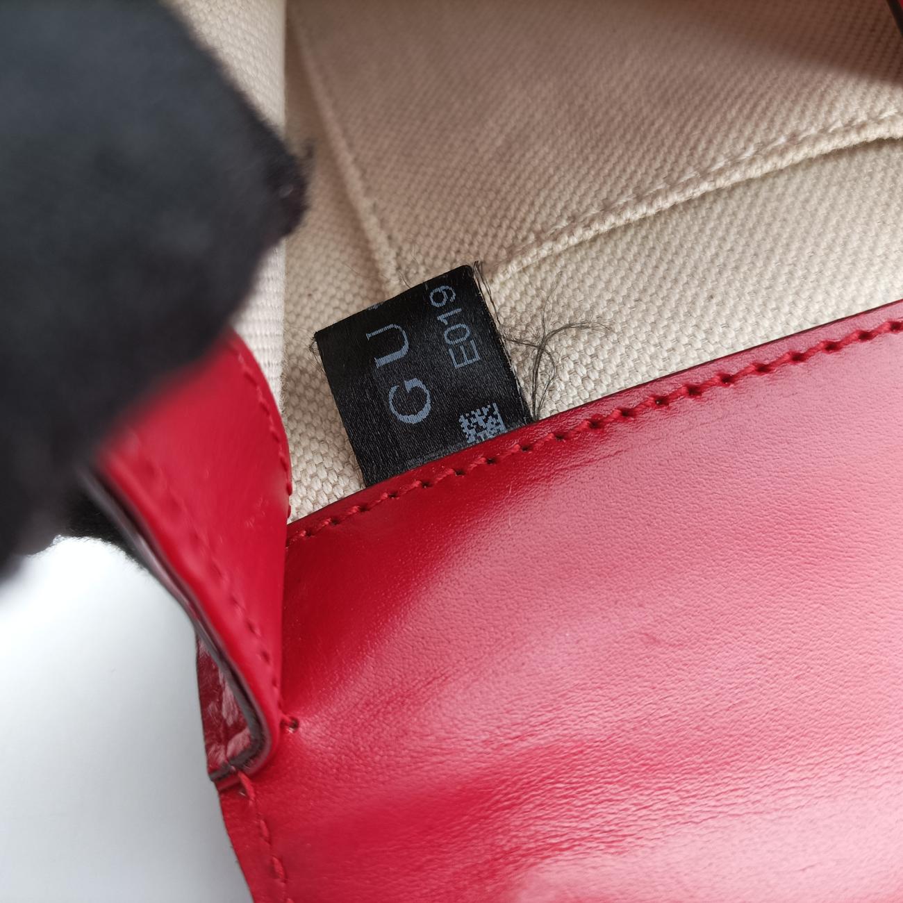 GG Marmont Red Leather 431384 E019728727GGマーモント レッド レザー 431384 E019728727