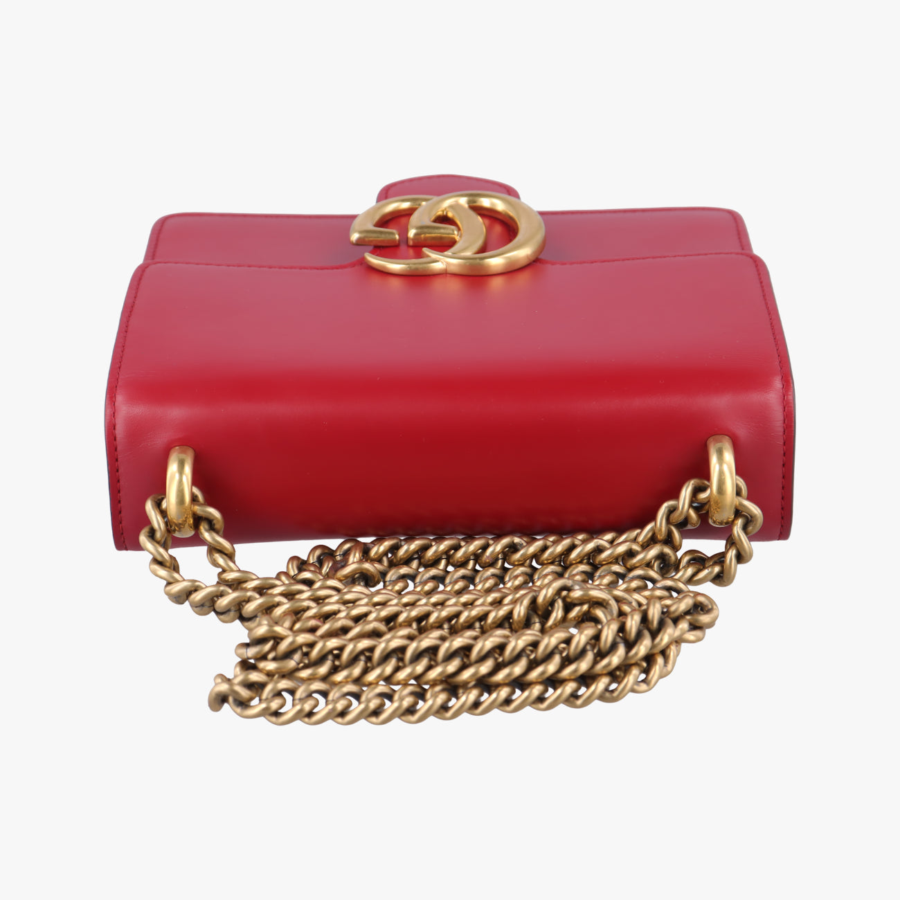 GG Marmont Red Leather 431384 E019728727GGマーモント レッド レザー 431384 E019728727