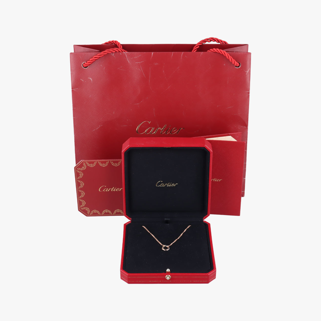 Trinity de Cartier Pink×Gold × rose gold × platinum AU750 B7218200 JQQ542トリニティ ドゥ カルティエ ピンク×ゴールド×ローズゴールド×プラチナ AU750 B7218200 JQQ542