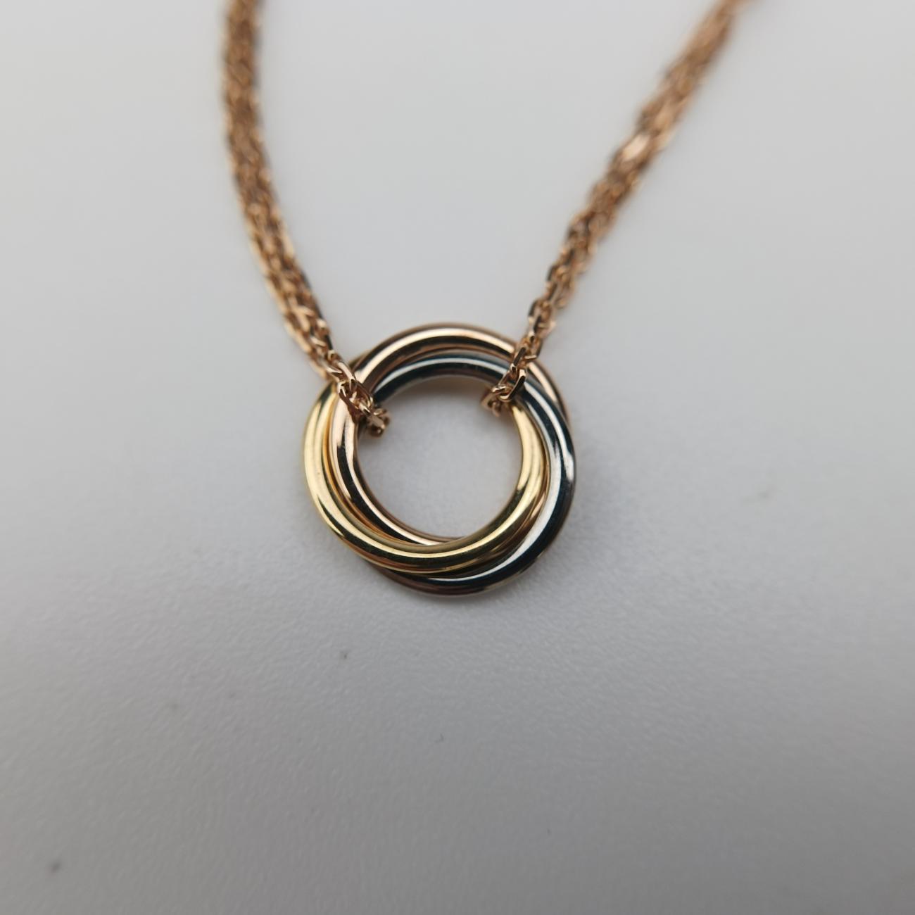 Trinity de Cartier Pink×Gold × rose gold × platinum AU750 B7218200 JQQ542トリニティ ドゥ カルティエ ピンク×ゴールド×ローズゴールド×プラチナ AU750 B7218200 JQQ542