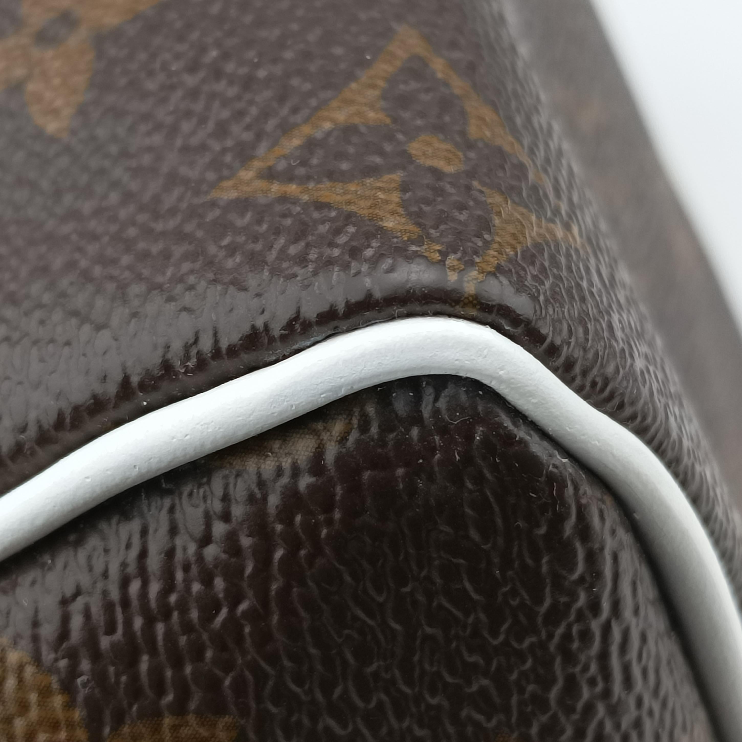 Speedy  Bandoulière 25 brown×white Monogram Canvas×calf leather M20754 スピーディ バンドリエール25 モノグラム/ブラウン系×ホワイト モノグラムキャンバス×カーフレザー M20754 