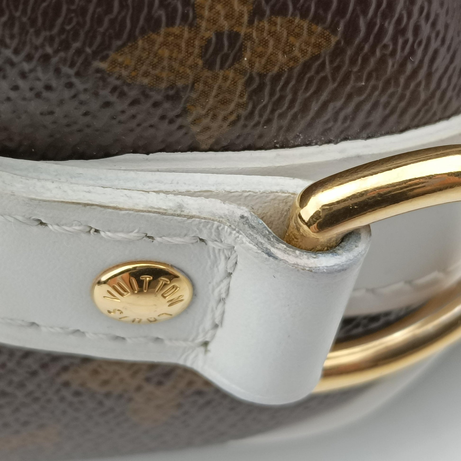 Speedy  Bandoulière 25 brown×white Monogram Canvas×calf leather M20754 スピーディ バンドリエール25 モノグラム/ブラウン系×ホワイト モノグラムキャンバス×カーフレザー M20754 