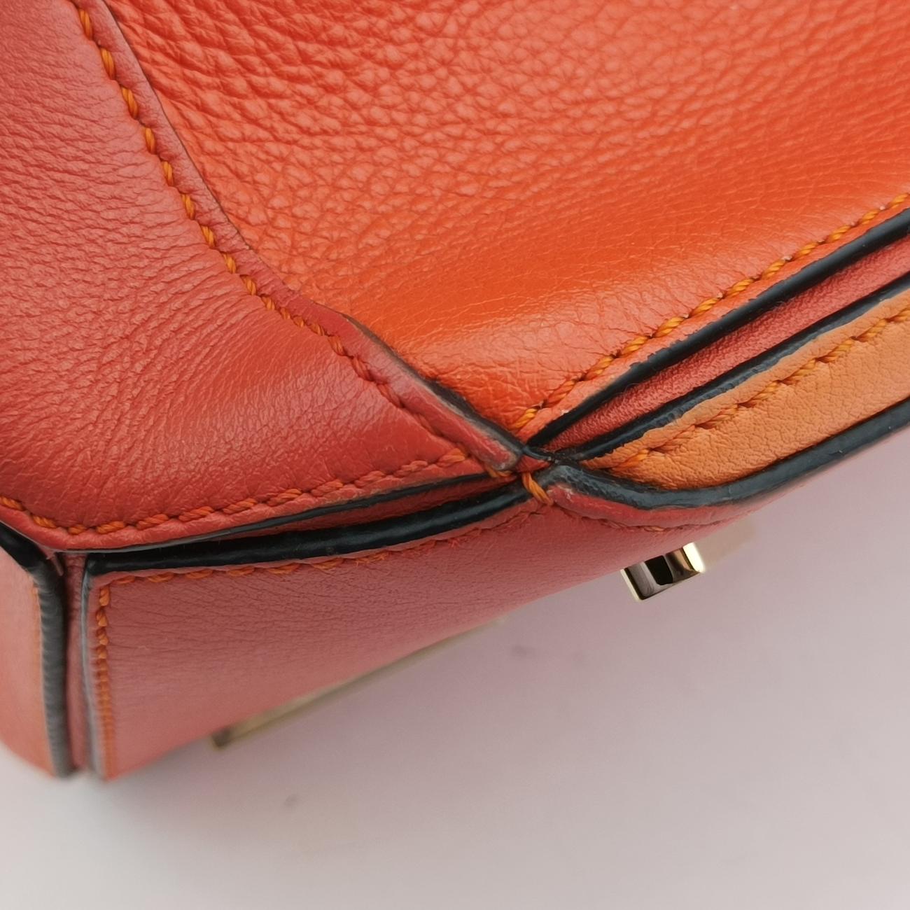 Puzzle Bag Medium orange×Multicolour Leather 061710パズルバッグ ミディアム オレンジ×マルチカラー レザー 061710