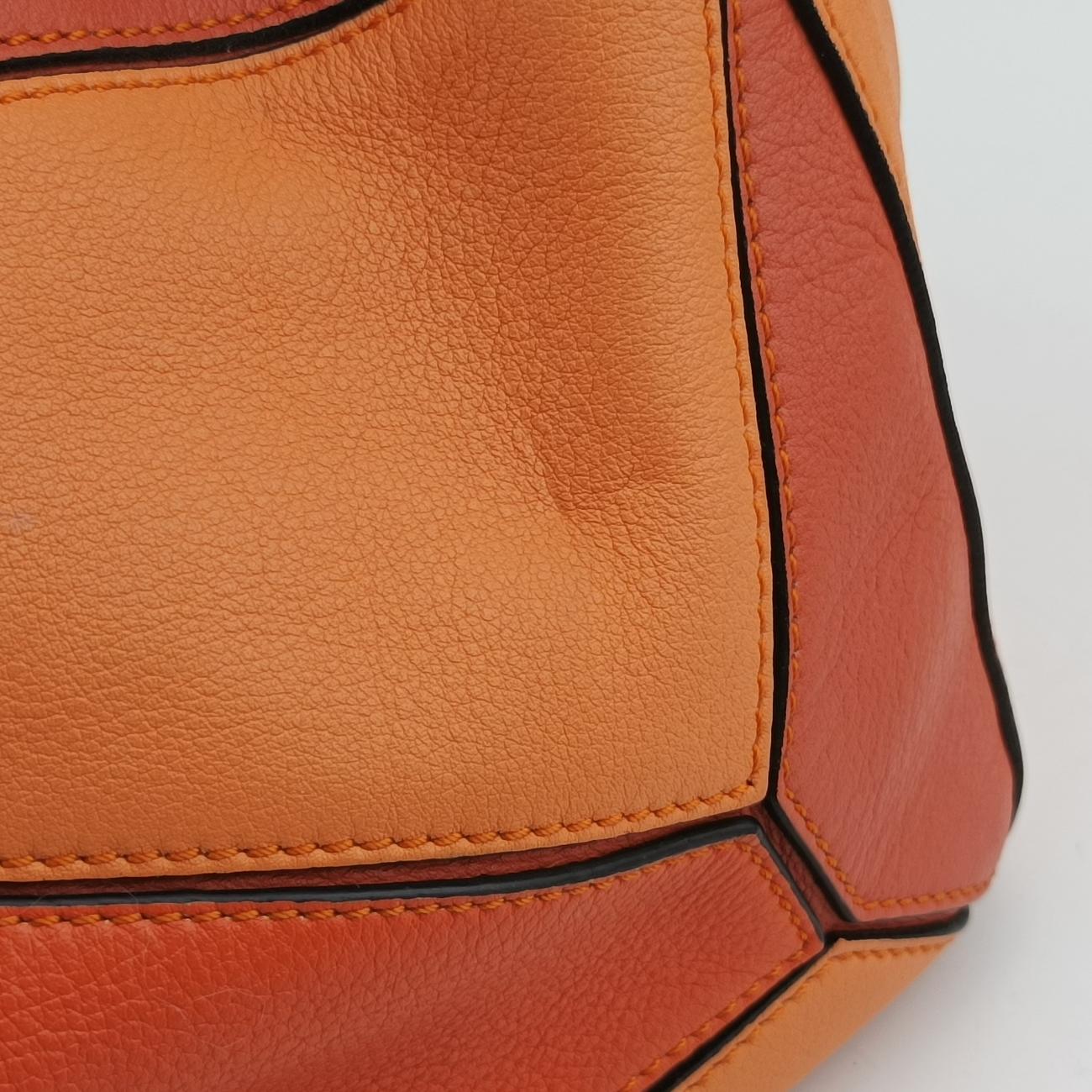 Puzzle Bag Medium orange×Multicolour Leather 061710パズルバッグ ミディアム オレンジ×マルチカラー レザー 061710