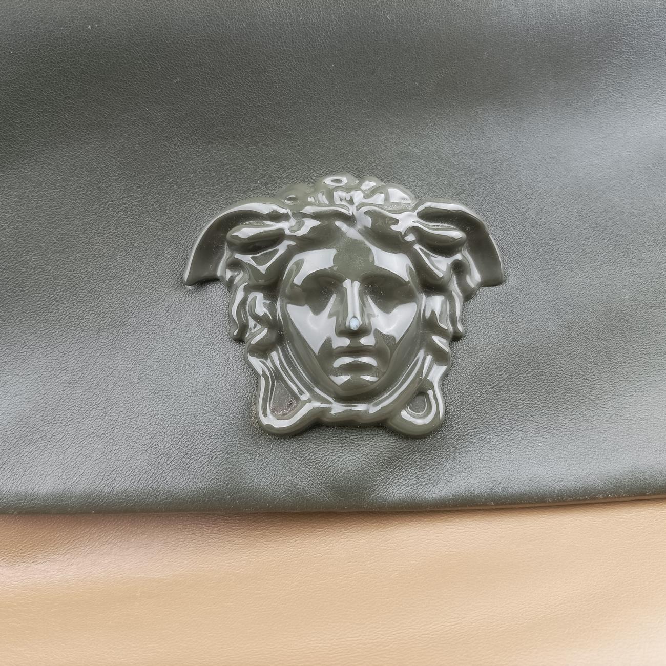 La Medusa Beige x Green x Purple Leather CLG 264 076 360 176ラ メデューサ ベージュ×グリーン×パープル レザー CLG 264 076 360 176