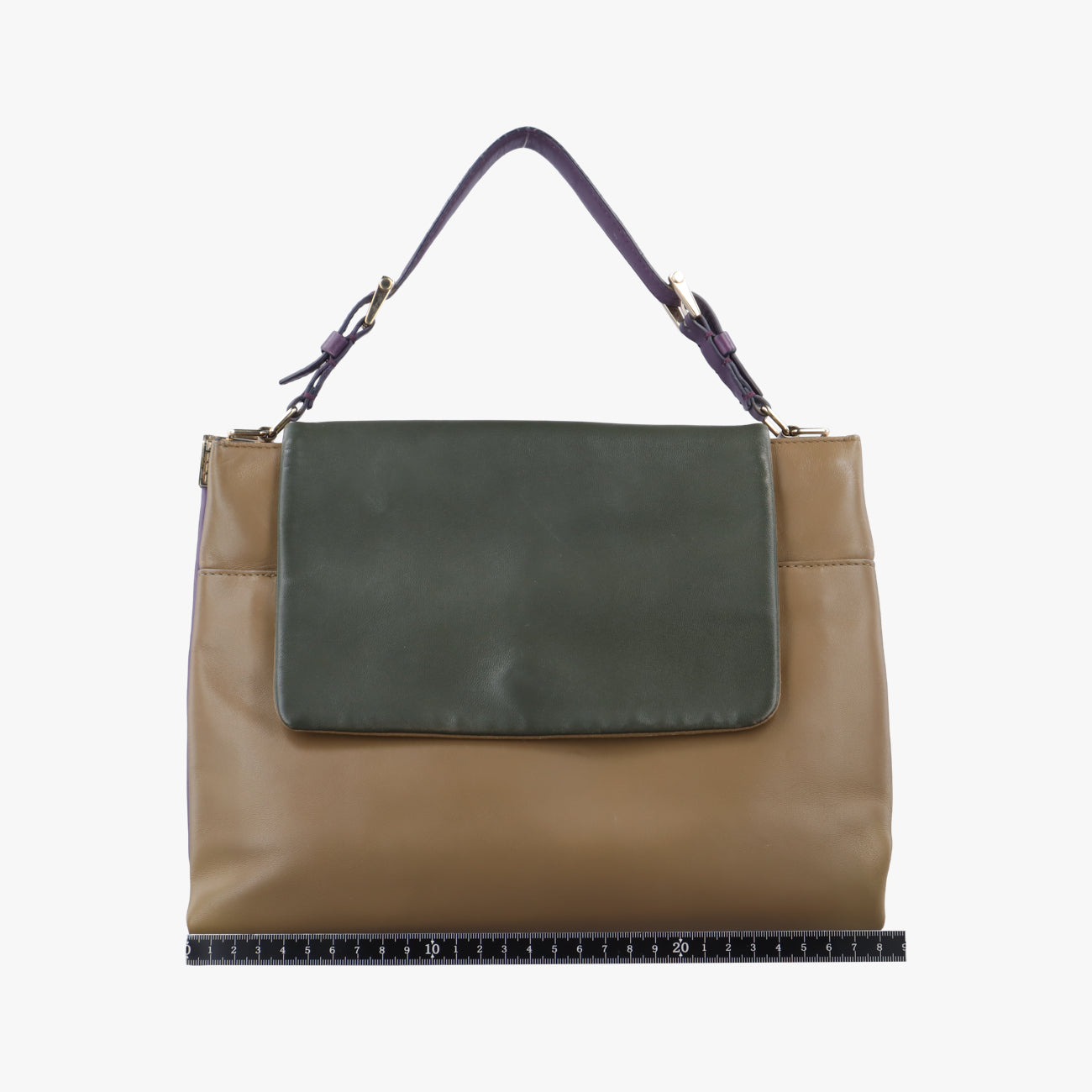 La Medusa Beige x Green x Purple Leather CLG 264 076 360 176ラ メデューサ ベージュ×グリーン×パープル レザー CLG 264 076 360 176