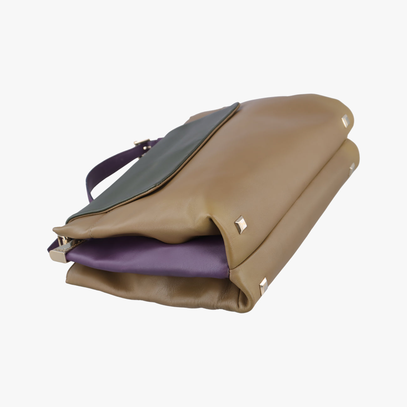 La Medusa Beige x Green x Purple Leather CLG 264 076 360 176ラ メデューサ ベージュ×グリーン×パープル レザー CLG 264 076 360 176