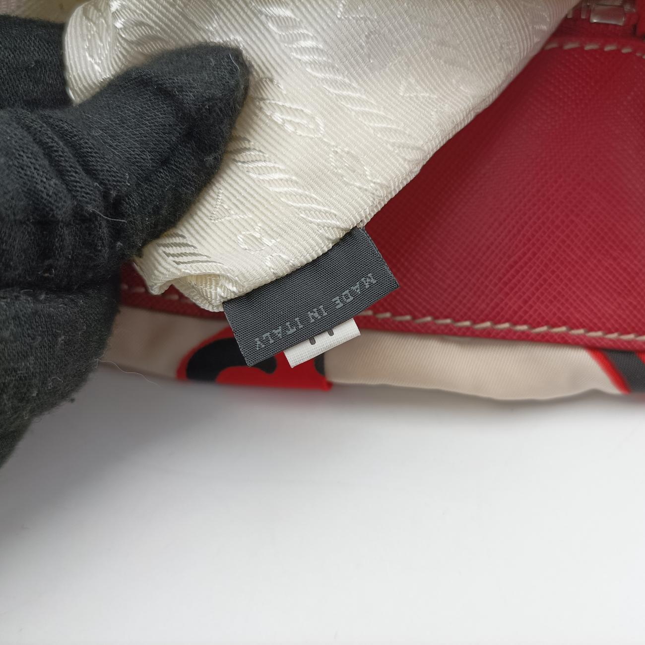 Heart Pattern White× Red× black Nylon 14ハートパターン ホワイト×レッド×ブラック ナイロン 14