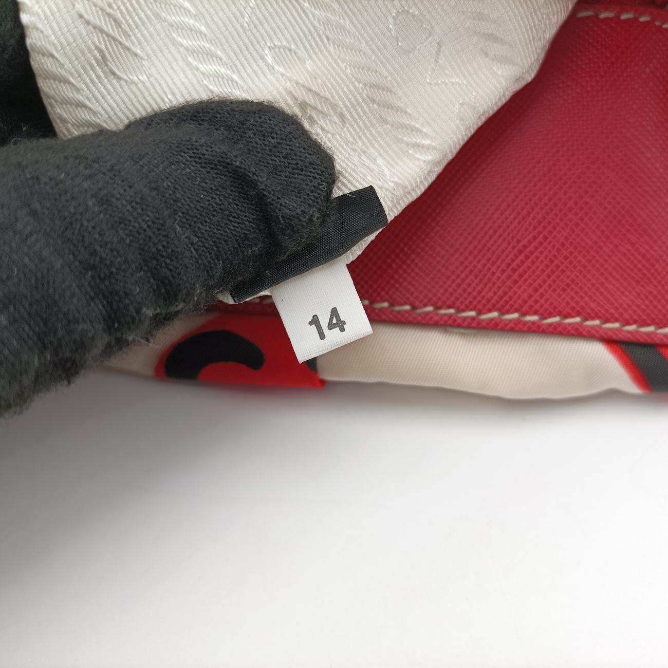 Heart Pattern White× Red× black Nylon 14ハートパターン ホワイト×レッド×ブラック ナイロン 14