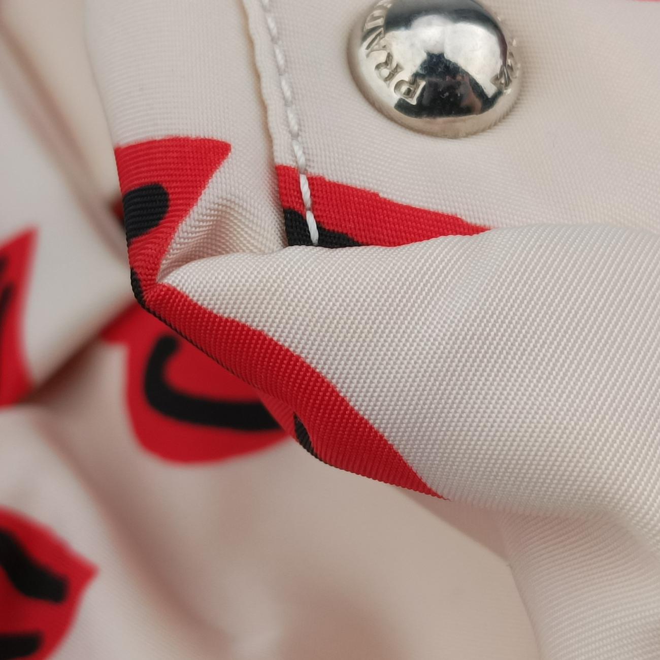 Heart Pattern White× Red× black Nylon 14ハートパターン ホワイト×レッド×ブラック ナイロン 14