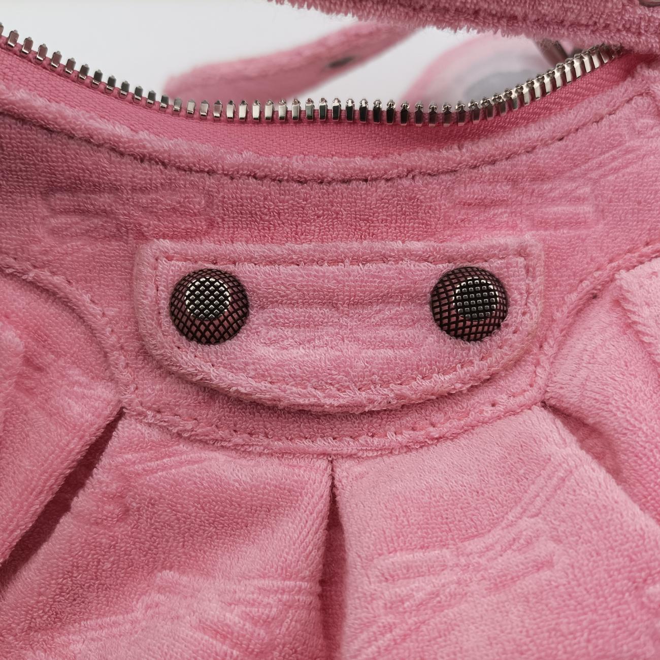 Le Cagole Pink Pile Fabric 671309.5812.O.493076ルカゴール ピンク パイルファブリック 671309.5812.O.493076