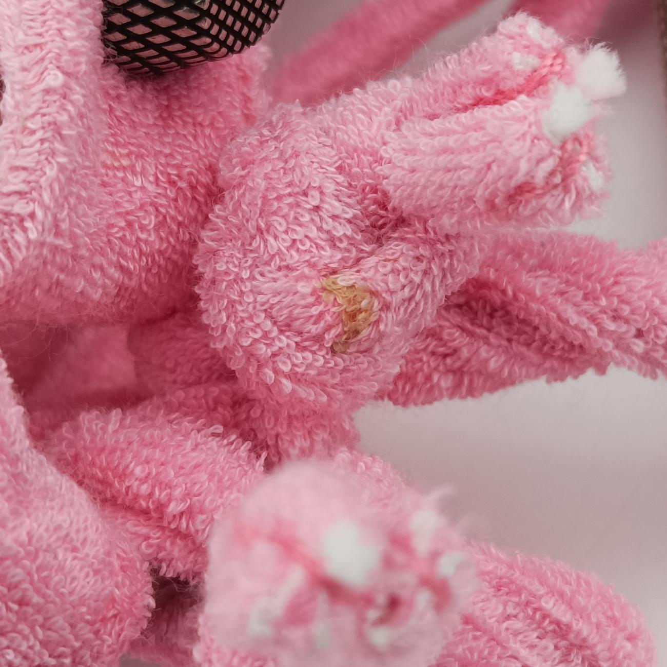 Le Cagole Pink Pile Fabric 671309.5812.O.493076ルカゴール ピンク パイルファブリック 671309.5812.O.493076