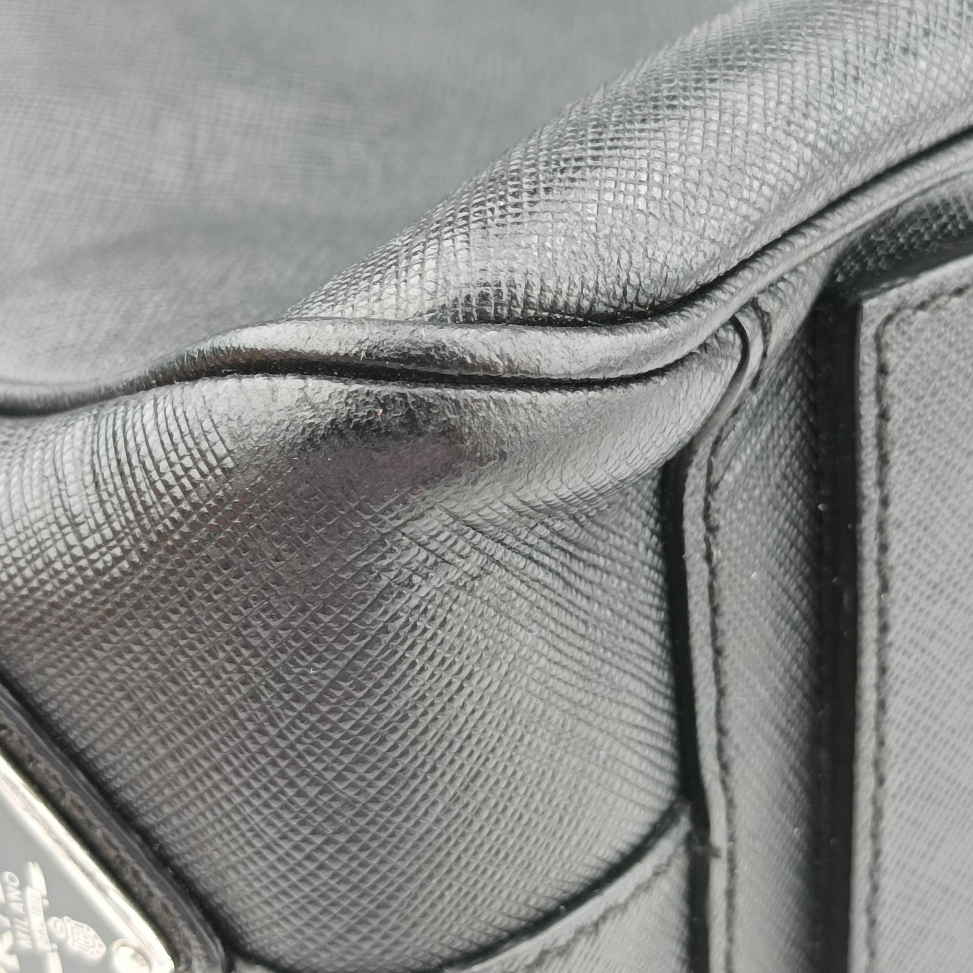 Briefcase black SAFFIANO Leather VS305M 31/H 173ブリーフケース ブラック サフィアーノレザー VS305M 31/H 173